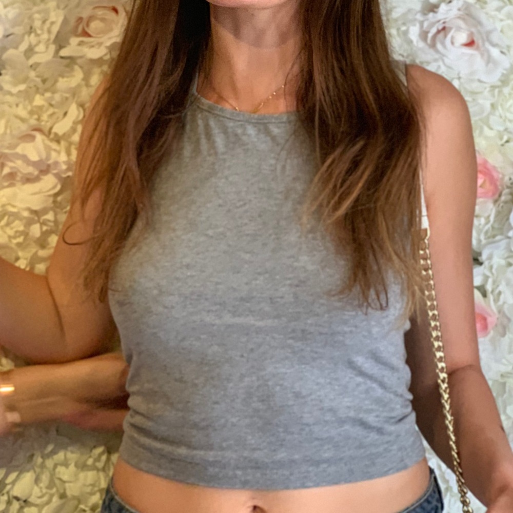 Light gray Brandy Melville halter top